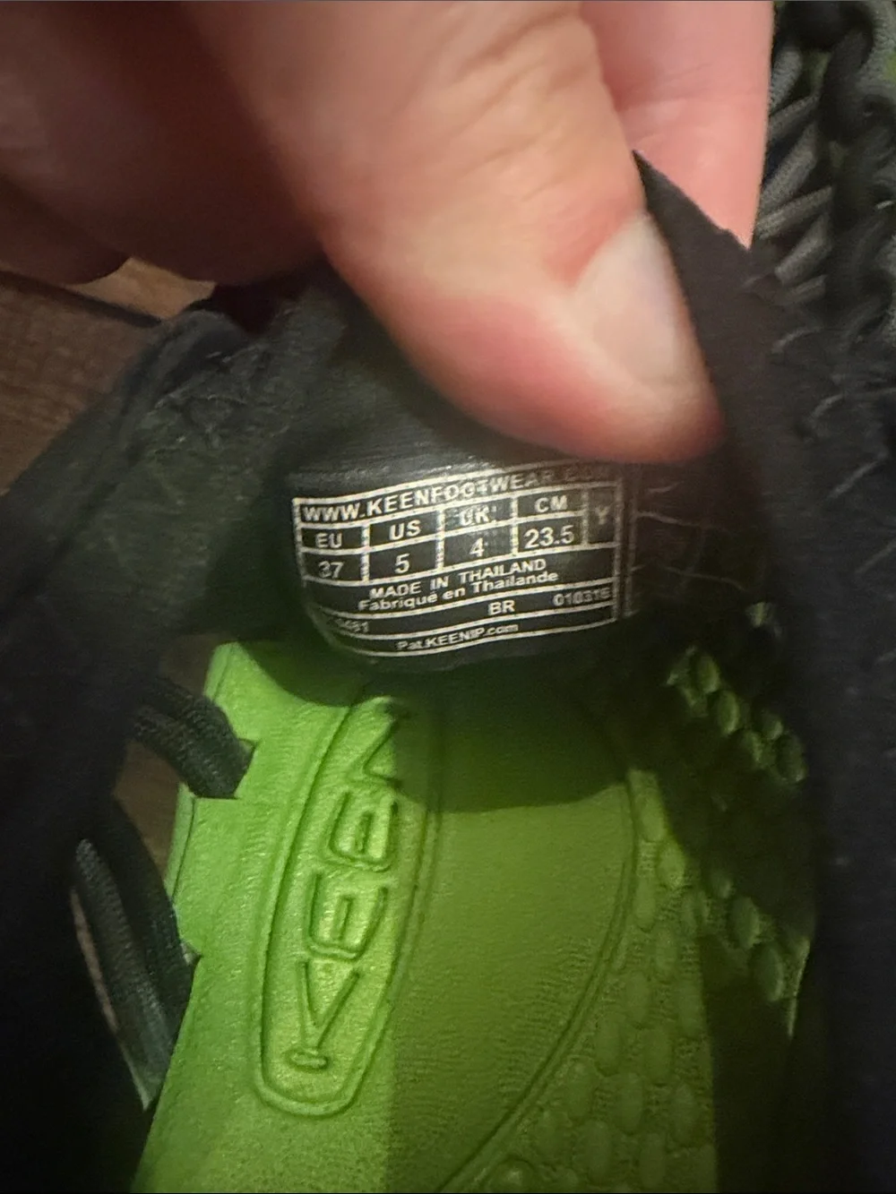 Keen Kids Black and Lime Green Rope-Sport Water Shoes